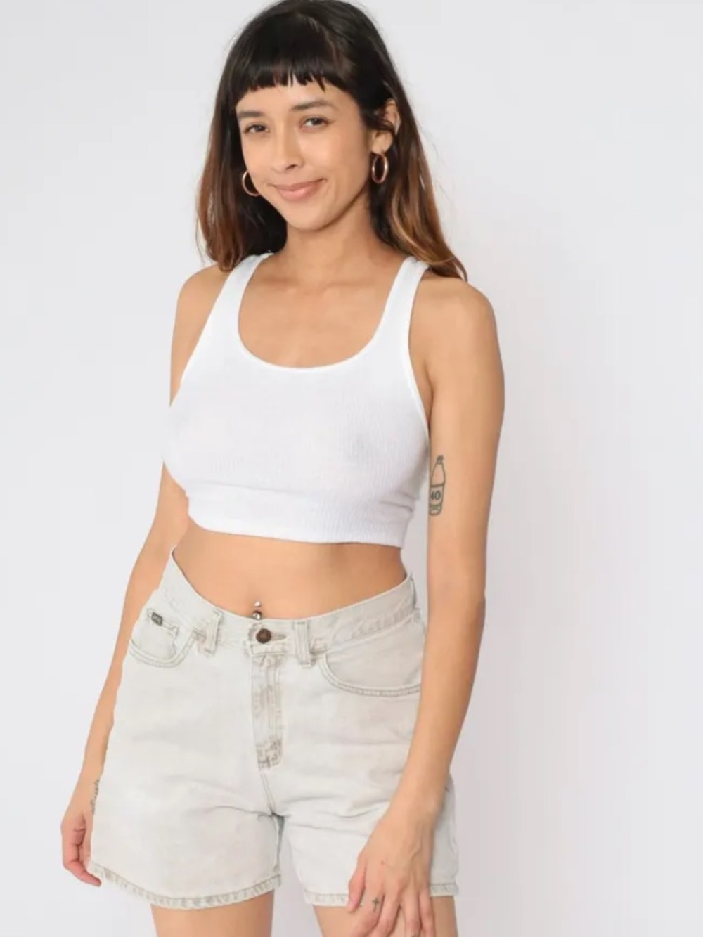 Riders High-Waist Light Blue Denim Shorts for Women